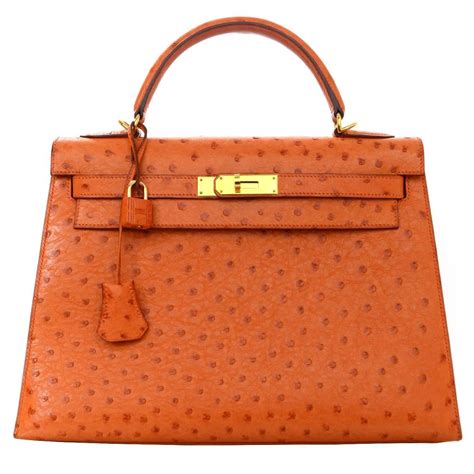 hermes orange ostrich|ostrich handbags clearance.